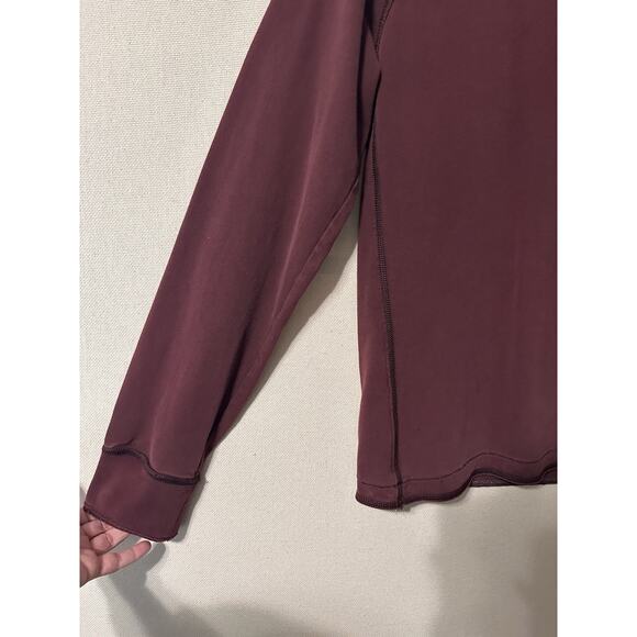 Abercrombie & Fitch Mens Muscle Shirt Sz M Soft Long Sleeve Sweatshirt Maroon - Picture 4 of 10